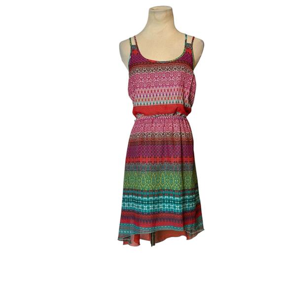 Speechless colorful stripes summer mini dress size Small - Picture 1 of 16